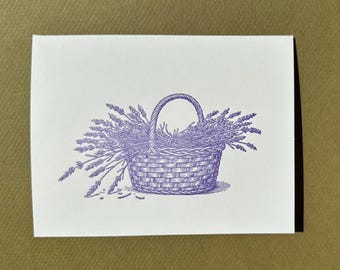Basket of Lavender