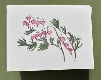 Bleeding Hearts, Watercolor