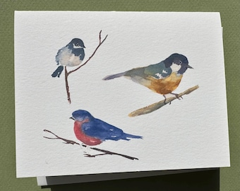 Song Birds, Watercolor