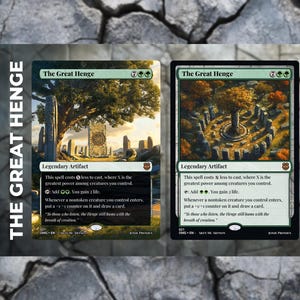 El Gran Henge – Tarjeta MTG personalizada premium / Arte completo o enmarcada / Commander / Compatible con EDH