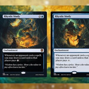 Estudio Rístico – Tarjeta MTG personalizada premium / Arte completo o enmarcada / Commander / Compatible con EDH