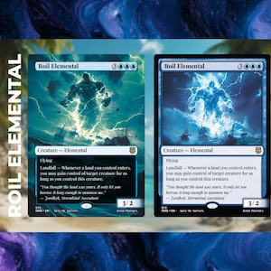 Roil Elemental - Premium benutzerdefinierte MTG Karte | Volle Kunst oder gerahmt | Kommandant /EDH Bereit