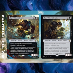 Rev, Tithe Extractor - Benutzerdefinierte MTG-Karte | Volle Kunst oder gerahmt | Kommandant /EDH Bereit