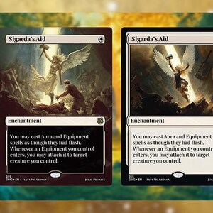 Aiuto di Sigarda – Carta MTG personalizzata premium / Immagine intera o incorniciata / Commander / Pronta per EDH