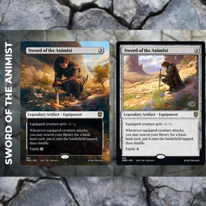 Sword of the Animist – Premium Custom MTG Card | Full Art or Framed | Commander / EDH Ready