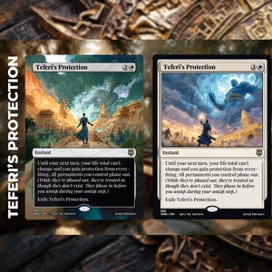 Teferi&#39;s Schutz-Proxy - Premium benutzerdefinierte MTG Karte | Volle Kunst oder gerahmt | Kommandant /EDH Bereit
