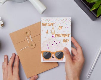 The Life of A Birthday Boy Greeting Card