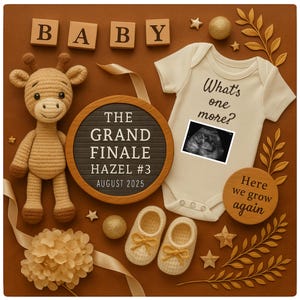 Last One Pregnancy Announcement for Social Media,Editable Pregnancy Loss Template, Last One baby announcement, Finale Pregnancy Announcement