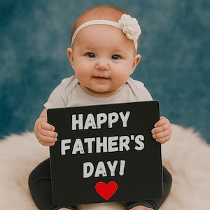 Vatertags-Kreidetafel-Schild | Vatertag Photo Prop | Geschenk für Papa oder Mann | Erster Vatertag Geschenkidee | Digitaler Download