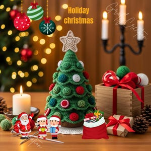 Bobble Christmas trees crochet pattern 1 sizes, Home decoration gift, Winter crochet patterns, Christmas tree crochet pattern - THE ORIGINAL