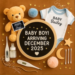 Baby Brother Announcement: Editable Social Media Template (Digital Download