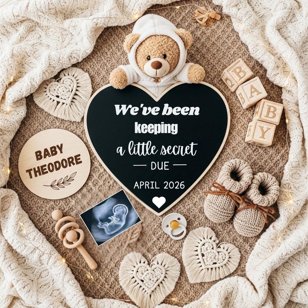 We're Pregnant Spoon - Laser Engraved Pregnancy Announcement Gift
