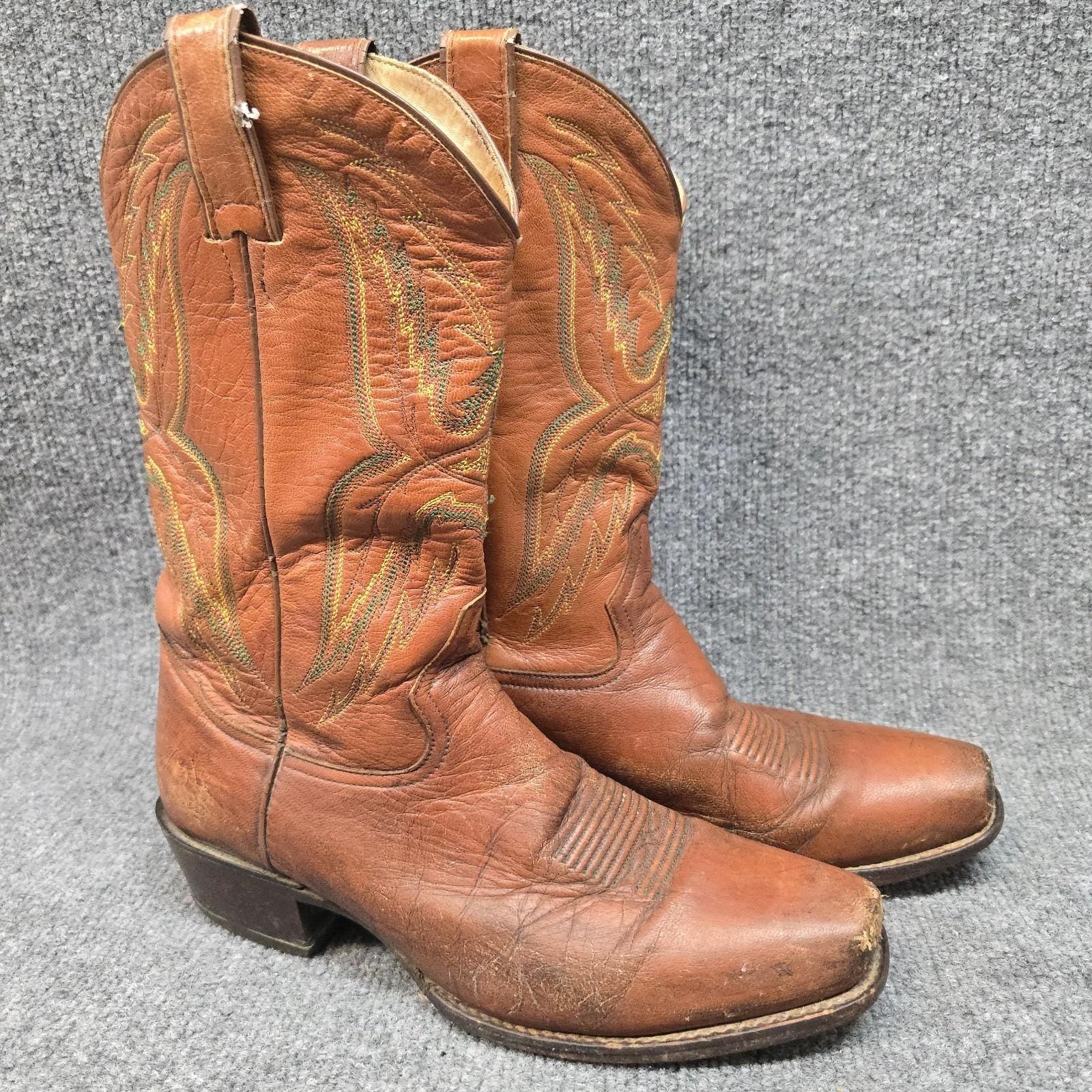 vintage スクエアトゥ ブーツ Vintage square boots - Etsy 日本