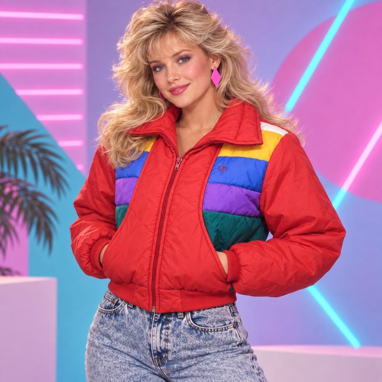 Vintage 80s Puffer Jacket - Etsy