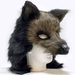 Realistic Wolf Mask, Wolf Mask, Custom Wolf Mask, Grey Wolf Mask, Mens Wolf Mask, Black Wolf Mask, Commissioned Wolf Mask, Custom Animals