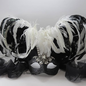 Custom Feather Mask, Masquerade Mask, Order a Custom Mask, Made to Order, Costume Mask, Custom Order, Custom Mask, Halloween Mask, Feathers