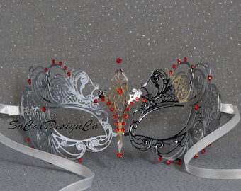 Masquerade Mask, Womans Mask, Silver Mask, Venetian Mask, Masquerade Masks, Laser Cut Mask, Sexy Mask, Woman Masquerade Mask, Metal Mask
