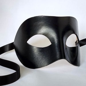 Leather Mask, Man Masquerade Mask, Leather Masquerade Mask, Leather Mask for Man, Costume Mask, Man Leather Mask, Black Masquerade Mask
