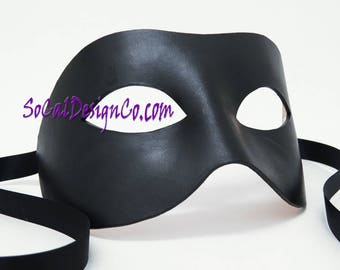Leather Mask, Mask, Masquerade Mask, Masquerade, Halloween Mask, Black Mask, Leather, Costume, Cosplay, Halloween, Masquerade Mask Men