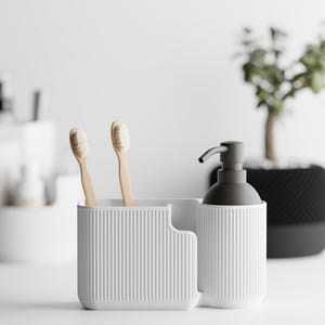 Elegant designer organizer – matte finish | For bathroom, office & makeup | Modern and minimalist