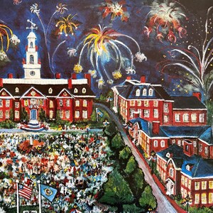 Delaware folk art Fireworks Art Print - Signed Limited Edition image 5