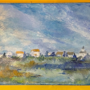 Original Acrylic Painting: Pickering Beach Road, Delaware Bay - Gallery Wrapped