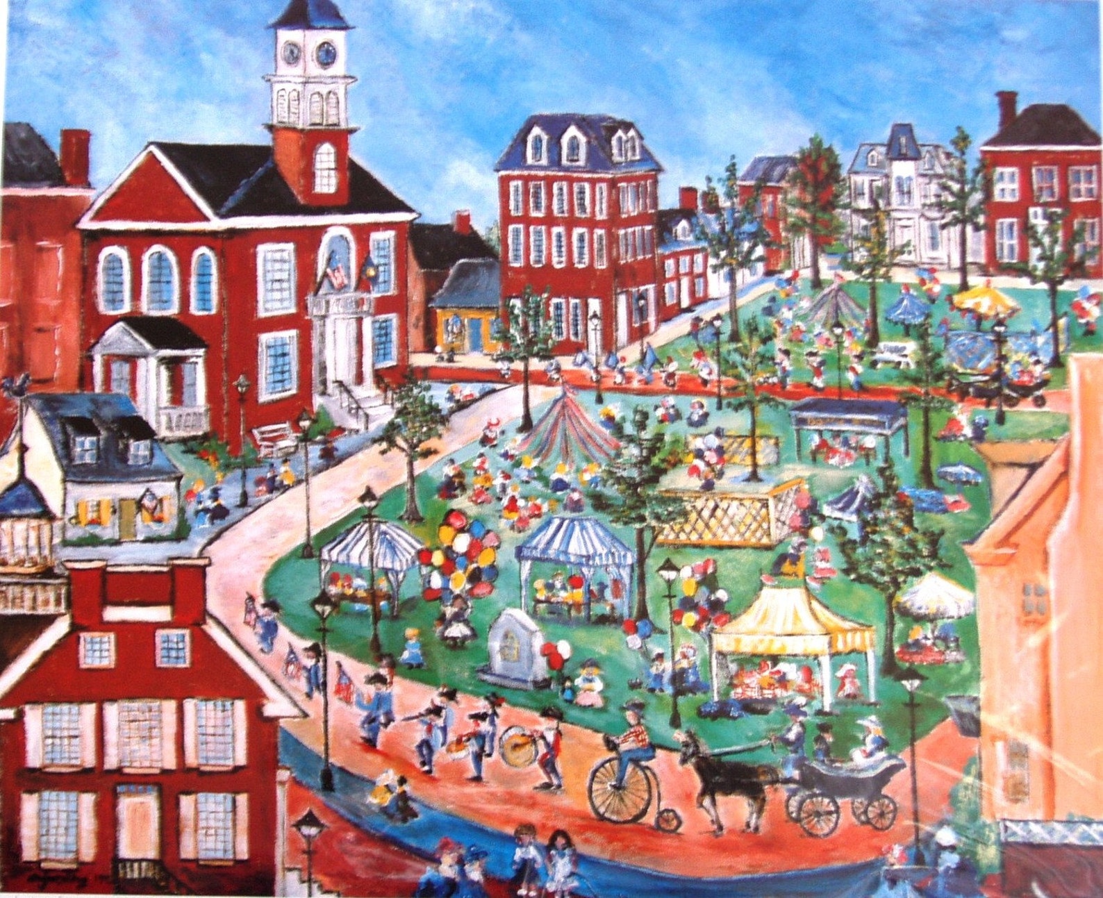Folk Art Limited Edition Print old Dover Days Etsy