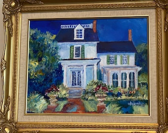 Belmont Hall Framed Painting by ntaylorcollins -Delaware Artist