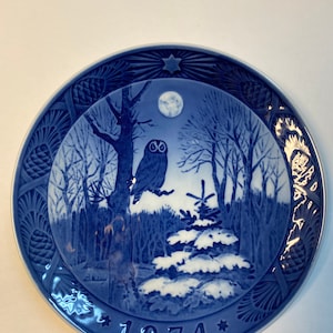 Royal Copenhagen Blue & White Dated Plates  -Unique Birthday, Anniversary, or Christmas Gift. 1950’s through early 2000’s. Hang or stand.
