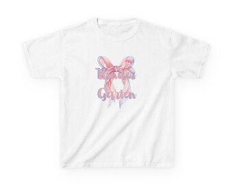 Kindergarten kid's Cotton Tee with Colorful Bow Design, Cute Children's Shirt, Birthday Gift, Stylish Tee for Kids, Toddler Fashion T-Shirt