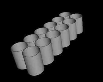 Curtain Spacers Perfect Pleats Pack - Custom Sizing - Extra Long for Poles