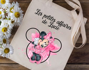 Torba z nadrukiem imienia - Myszka Minnie Disney - dzieci w wieku przedszkolnym