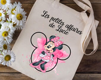 Torba z nadrukiem imienia - Myszka Minnie Disney - dzieci w wieku przedszkolnym