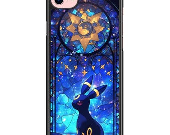 iPhone and Samsung Noctali Umbreon Stained Glass Case