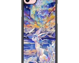 iPhone and Samsung case icy ice evee evoli art