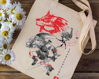 Personlig tygväska med ditt namn - The Legend of Zelda Twilight Princess Midna - skola, förskola, barn