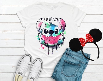 White Stitch Ohana Watermelon T-Shirt