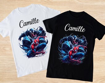 Black or White T-Shirt - Men's Spider - Men's Women's Children's