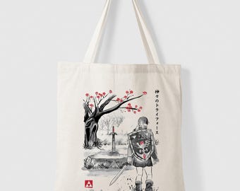 Tote bag - The Legend of Zelda vintage logo Ocarina of Time