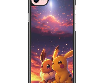 Pikachu and Eevee iPhone and Samsung case