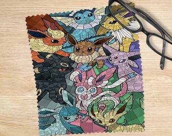 Personalized Eevee Evoli Evolutions Eyeglass Cleaning Cloth - Eyeglass Cleaning Cloth
