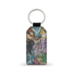 Eevee Eevee Prismatic Evolutions nyckelring i konstläder