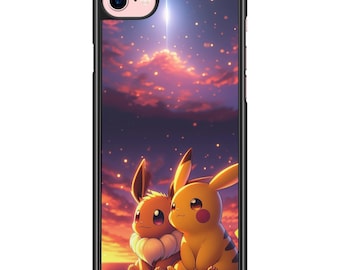 ピカチュウとイーブイのiPhoneとSamsungのケース