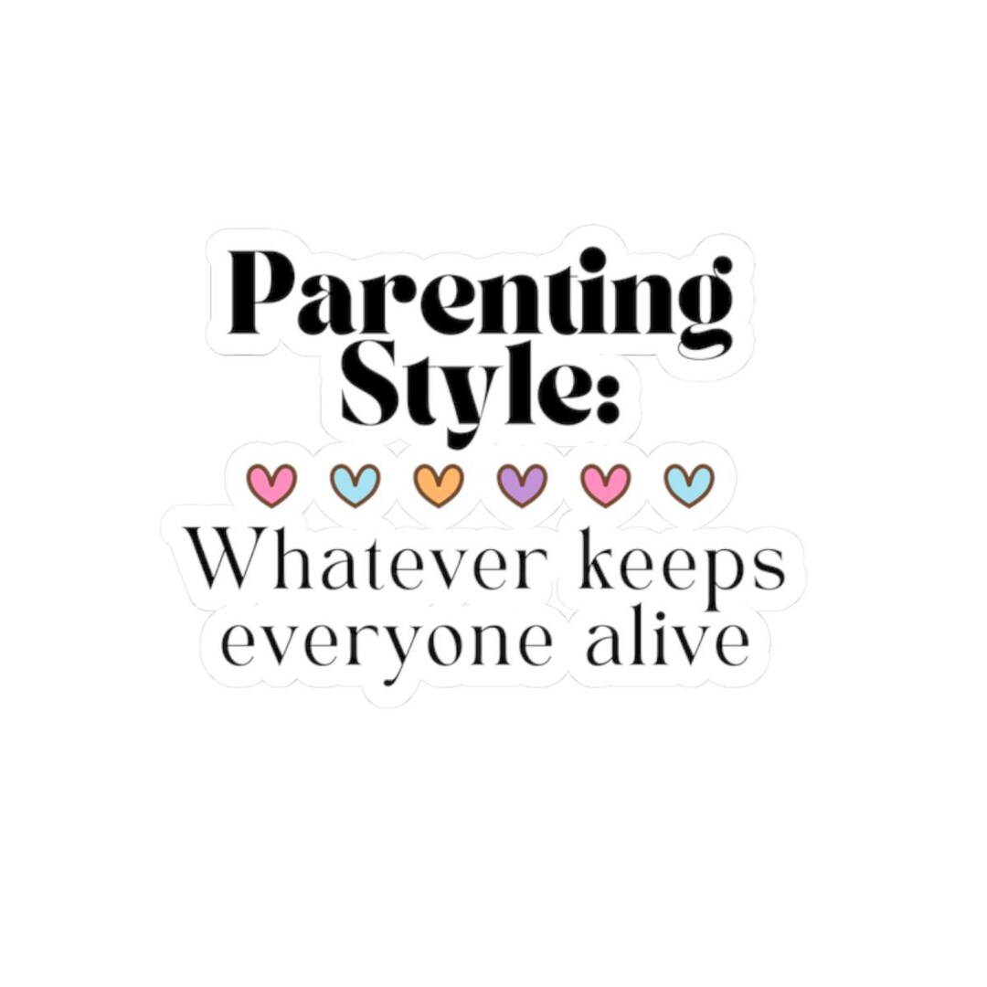 Playful Parenting Style Stickers | Cute Laptop Decor, Family Love ...