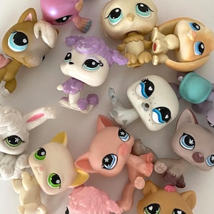 Littlest Pet Shop: Rare Authentic LPS - Pick Your Pet - Cat & Flocked Options