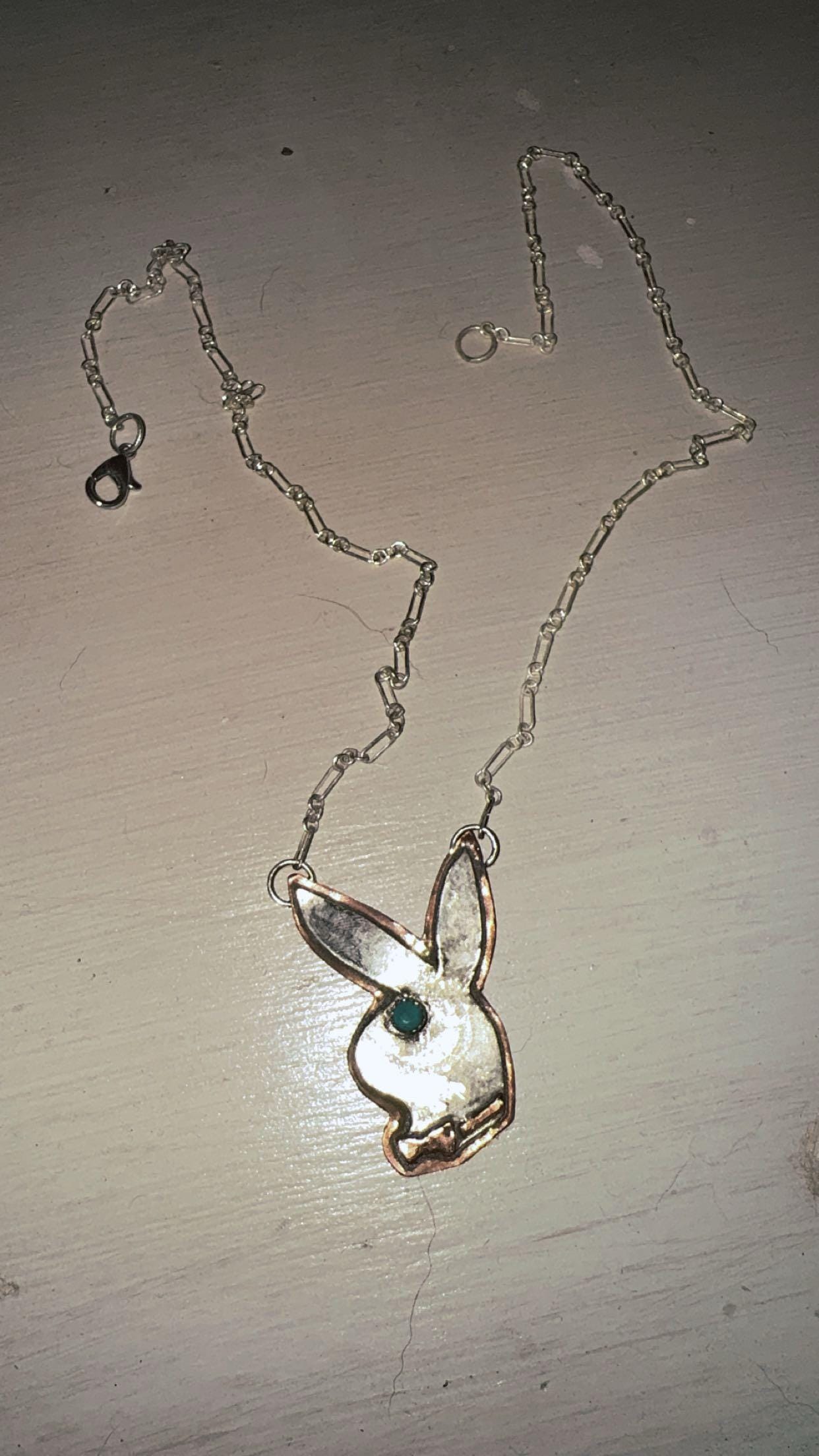 Western Playboy Bunny Necklace - Etsy