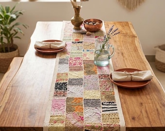 Bordlöpare i patchwork 70x18 tum Boho matdekoration