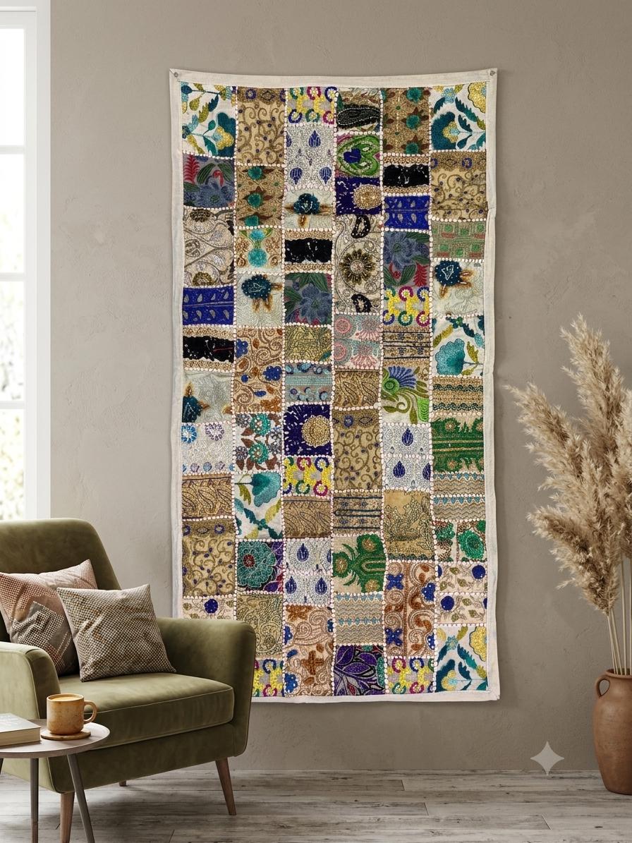 Kantha Tapestry Wall Hanging - Etsy