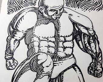 New Direction- Original Ink Drawing - Hand-Drawn A5 Illustration - Traditional Art