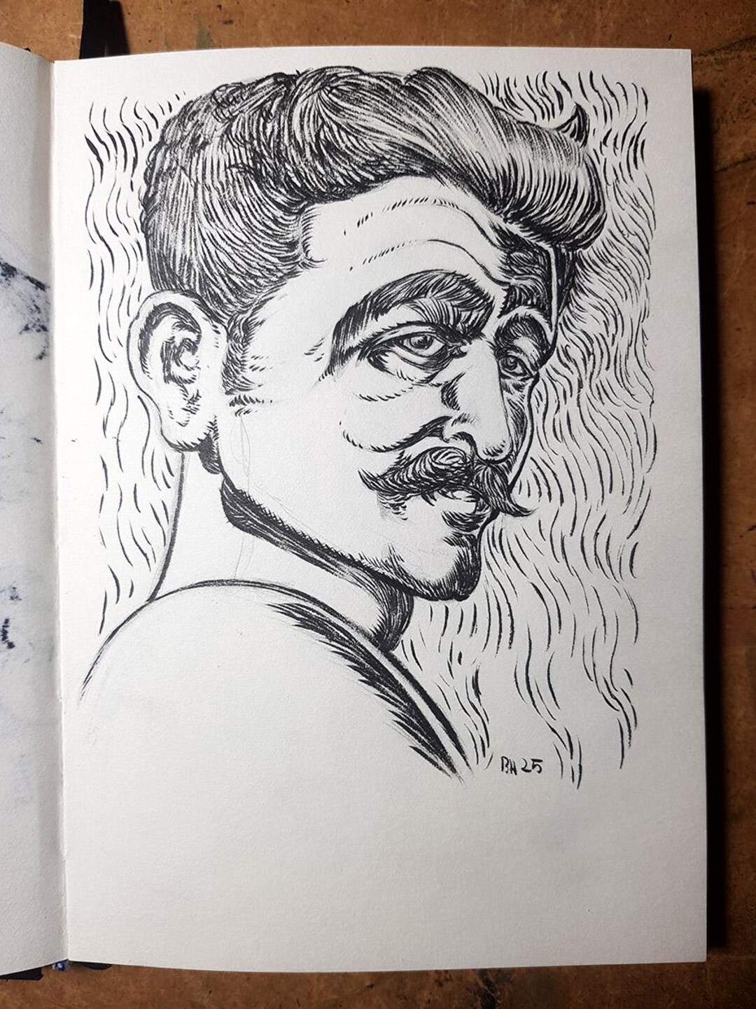 Original Ink Drawing - Hand-drawn A5 Illustration - Traditional ...